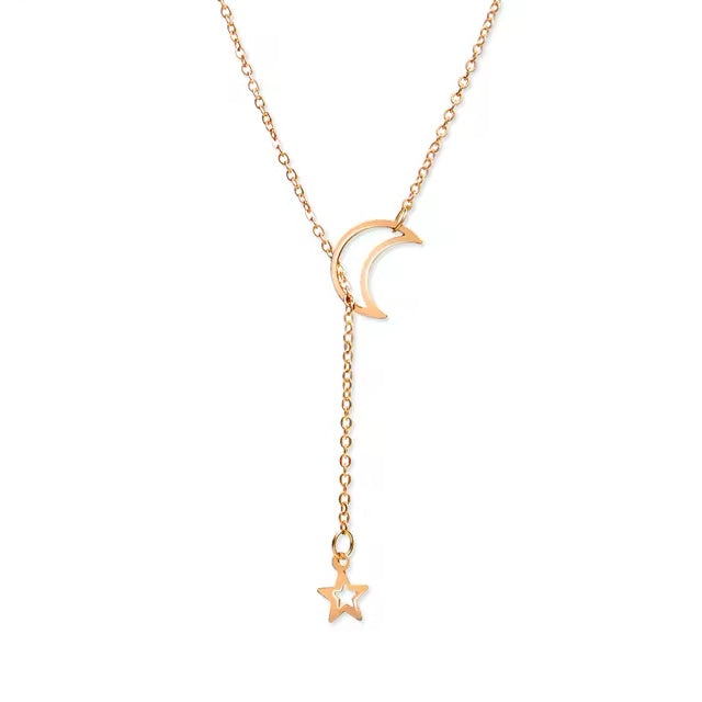 Stella Luna Elegance - Collana girocollo con ciondolo